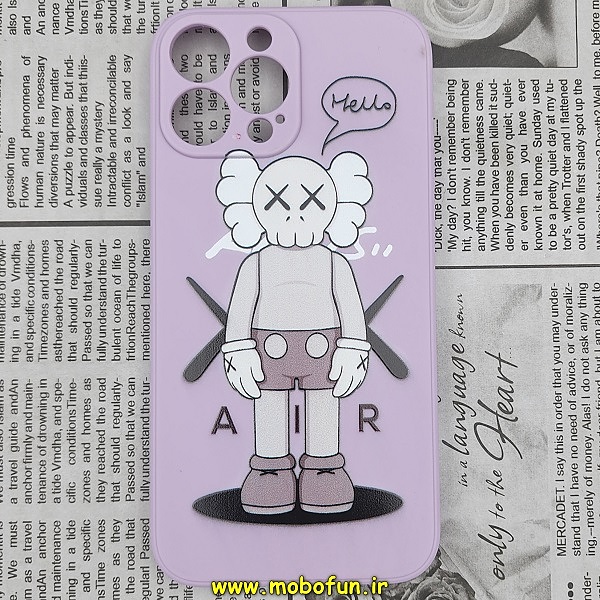 قاب گوشی iPhone 13 Pro آیفون سیلیکونی ژله ای طرح ربات KAWS محافظ لنز دار یاسی کد 190