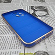 قاب گوشی iPhone 13 Pro Max آیفون طرح پافر PUFFER مای کیس گلد لاین دور طلایی محافظ لنز دار آبی کاربنی کد 199