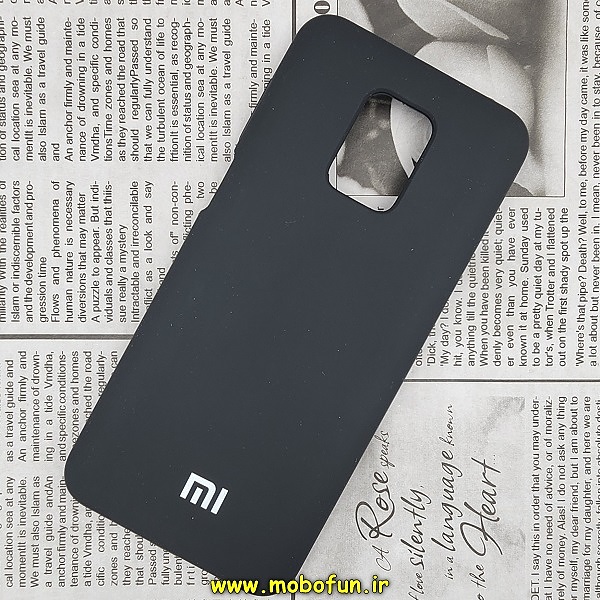 قاب گوشی Redmi Note 9s - Redmi Note 9 Pro شیائومی سیلیکونی اورجینال پاک کنی درجه یک زیربسته مشکی کد 524