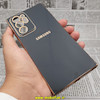 قاب گوشی Galaxy Note 20 Ultra سامسونگ طرح ژله ای مای کیس گلد لاین دور طلایی محافظ لنز دار مشکی کد 80