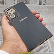 قاب گوشی Galaxy Note 20 Ultra سامسونگ طرح ژله ای مای کیس گلد لاین دور طلایی محافظ لنز دار مشکی کد 80