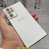 قاب گوشی Galaxy Note 20 Ultra سامسونگ طرح ژله ای مای کیس گلد لاین دور طلایی محافظ لنز دار سفید کد 81
