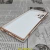 قاب گوشی Galaxy Note 20 Ultra سامسونگ طرح ژله ای مای کیس گلد لاین دور طلایی محافظ لنز دار سفید کد 81