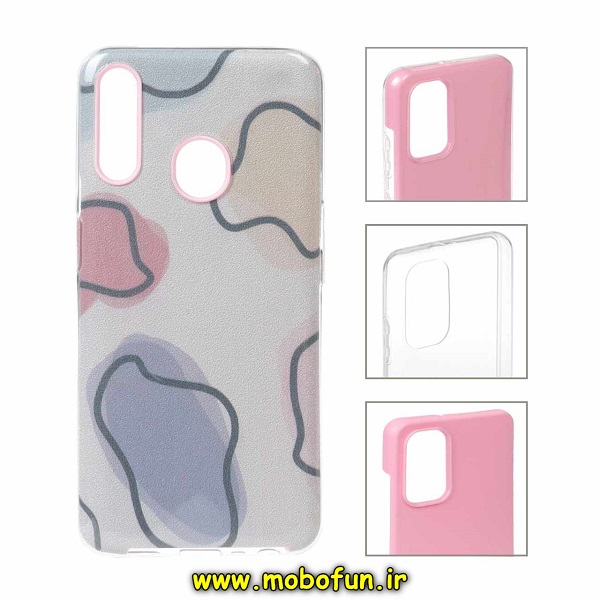 قاب گوشی Galaxy A20S سامسونگ طرح ژله ای طرح دار آبرنگی اکلیلی کد 401
