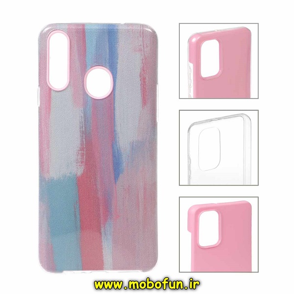 قاب گوشی Galaxy A20S سامسونگ طرح ژله ای طرح دار آبرنگی اکلیلی کد 403