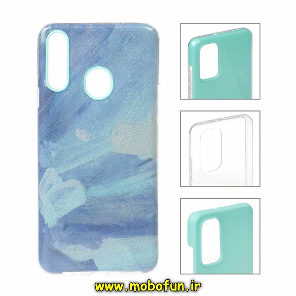 قاب گوشی Galaxy A20S سامسونگ طرح ژله ای طرح دار آبرنگی اکلیلی کد 405
