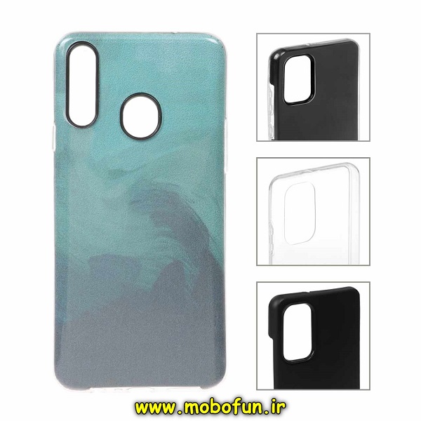 قاب گوشی Galaxy A20S سامسونگ طرح ژله ای طرح دار آبرنگی اکلیلی کد 406