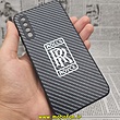 قاب گوشی Galaxy A30S - Galaxy A50S - Galaxy A50 سامسونگ طرح کربن ماشینی رولز رویس ROLLS ROYCE محافظ لنز دار مشکی کد 550