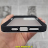 قاب گوشی iPhone 13 Pro Max آیفون طرح پشت مات دور سیلیکونی محافظ لنز دار مشکی کد 222