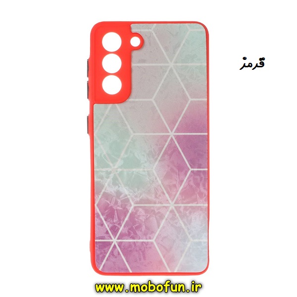 قاب گوشی Galaxy S21 FE سامسونگ طرح مخملی رنگی دور سیلیکونی محافظ لنز دار قرمز کد 168