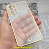 قاب گوشی Galaxy A33 5G سامسونگ طرح الکتروپلیتینگ ژله ای شفاف اورجینال یونیک کیس Unique Case محافظ لنز دار سفید کد 145