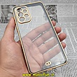 قاب گوشی Galaxy A33 5G سامسونگ طرح الکتروپلیتینگ ژله ای شفاف اورجینال یونیک کیس Unique Case محافظ لنز دار مشکی کد 146