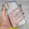 قاب گوشی Galaxy A53 5G سامسونگ طرح الکتروپلیتینگ ژله ای شفاف اورجینال یونیک کیس Unique Case محافظ لنز دار سرمه ای کد 190
