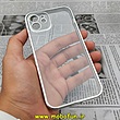 قاب گوشی iPhone 12 آیفون طرح الکتروپلیتینگ ژله ای شفاف اورجینال یونیک کیس Unique Case محافظ لنز دار نقره ای کد 577