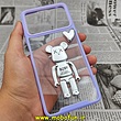 قاب گوشی Xiaomi Poco X4 Pro 5G شیائومی اورجینال متال کیس Metal طرح KAWS ربات پشت طلق شفاف دور سیلیکونی هولدردار یاسی کد 182