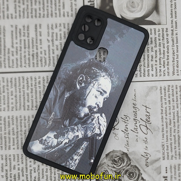 قاب گوشی Galaxy A21S سامسونگ فانتزی ژله ای چرمی طرح خواننده محافظ لنز دار کد 497