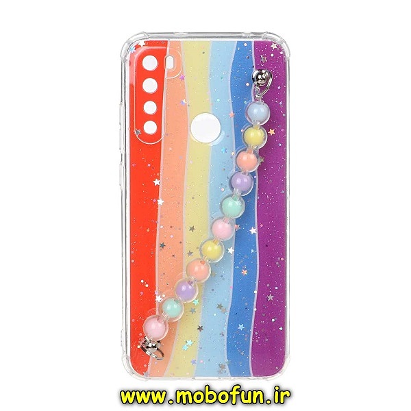 قاب گوشی Xiaomi Redmi Note 8 - Redmi Note 8 2021 شیائومی ماربل طرح آبرنگی دستبند مرواریدی آویزدار زنجیری محافظ لنزدار کد 525