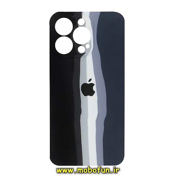 قاب گوشی iPhone 13 Pro Max آیفون سیلیکونی اورجینال رنگین کمانی پاک کنی درجه یک زیربسته محافظ لنز دار کد 262