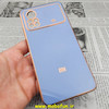 قاب گوشی Poco X4 Pro 5G شیائومی طرح ژله ای مای کیس گلد لاین دور طلایی محافظ لنز دار آبی سیرا کد 222