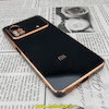 قاب گوشی Poco X4 Pro 5G شیائومی طرح ژله ای مای کیس گلد لاین دور طلایی محافظ لنز دار مشکی کد 225