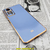 قاب گوشی Redmi Note 11 Pro 4G Global - Redmi Note 11 Pro 5G Global شیائومی طرح ژله ای مای کیس گلد لاین دور طلایی محافظ لنز دار آبی سیرا کد 181