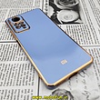 قاب گوشی Redmi Note 11 Pro 4G Global - Redmi Note 11 Pro 5G Global شیائومی طرح ژله ای مای کیس گلد لاین دور طلایی محافظ لنز دار آبی سیرا کد 181