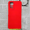 قاب گوشی Redmi Note 11 4G - Redmi Note 11S شیائومی سیلیکونی پافر PC زیر بسته محافظ لنز دار قرمز کد 244
