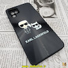 قاب گوشی Galaxy A12 سامسونگ لیزری محافظ لنز دار دور سیلیکونی طرح کارل لاجرفلد KARL LAGERFELD کد 800
