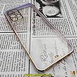 قاب گوشی Galaxy A13 4G سامسونگ طرح الکتروپلیتینگ ژله ای شفاف اورجینال یونیک کیس Unique Case محافظ لنز دار یاسی کد 236