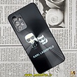 قاب گوشی Galaxy A32 4G سامسونگ لیزری محافظ لنز دار دور سیلیکونی طرح کارل لاجرفلد KARL LAGERFELD کد 530