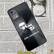 قاب گوشی Galaxy A51 سامسونگ لیزری محافظ لنز دار دور سیلیکونی طرح کارل لاجرفلد KARL LAGERFELD کد 591