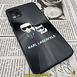 قاب گوشی Galaxy A51 سامسونگ لیزری محافظ لنز دار دور سیلیکونی طرح کارل لاجرفلد KARL LAGERFELD کد 591
