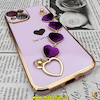 قاب گوشی iPhone 14 آیفون طرح مای کیس گلد لاین لاکچری دستبندی زنجیری قلبی مخملی آویزدار محافظ لنز دار یاسی کد 11