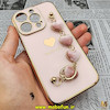 قاب گوشی iPhone 14 Pro آیفون طرح مای کیس گلد لاین لاکچری دستبندی زنجیری قلبی مخملی آویزدار محافظ لنز دار گلبهی کد 15