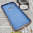 قاب گوشی Xiaomi Redmi Note 8 - Redmi Note 8 2021 شیائومی طرح ژله ای مای کیس گلد لاین دور طلایی محافظ لنز دار آبی سیرا کد 562