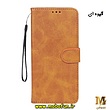 کیف گوشی Redmi Note 11 4G - Redmi Note 11S شیائومی مگنتی طرح چرم کتابی محافظ لنزدار قهوه ای کد 277