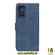 کیف گوشی Redmi Note 11 4G - Redmi Note 11S شیائومی مگنتی طرح چرم کتابی محافظ لنزدار سرمه ای کد 279