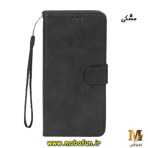 کیف گوشی Redmi Note 11 Pro 4G Global - Redmi Note 11 Pro 5G Global - Redmi Note 11E Pro 5G - Redmi Note 12 Pro 4G شیائومی مگنتی طرح چرم کتابی محافظ لنزدار مشکی کد 199