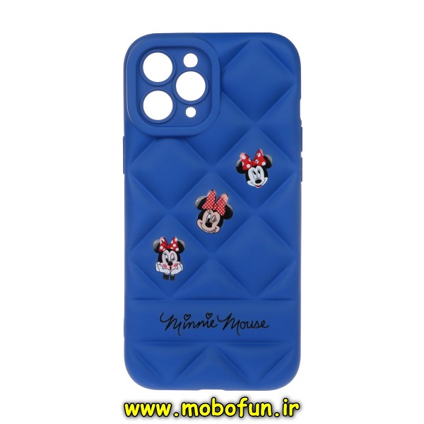 قاب گوشی iPhone 11 Pro Max آیفون پافر PUFFER طرح مینی موس Minnie Mouse محافظ لنز دار آبی کد 404