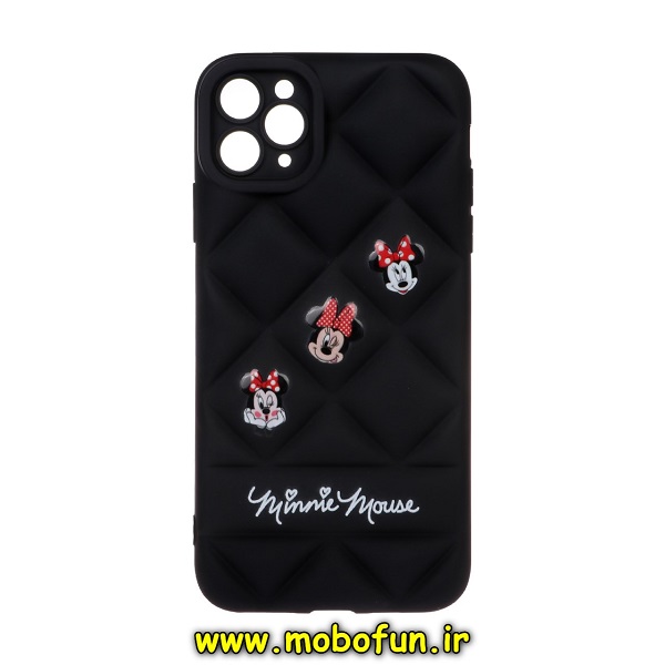 قاب گوشی iPhone 11 Pro Max آیفون پافر PUFFER طرح کارل KARL محافظ لنز دار مشکی کد 405