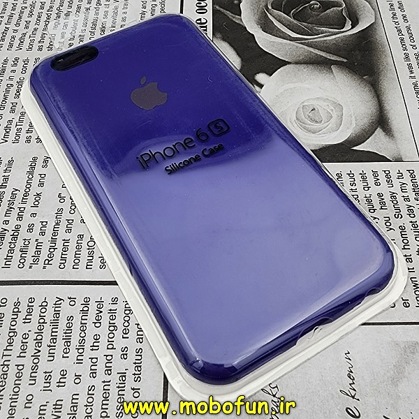 قاب گوشی iPhone 6 - iPhone 6s آیفون سیلیکونی اورجینال پاک کنی درجه یک زیربسته ارغوانی کد 289