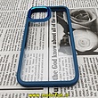 قاب گوشی iPhone 11 Pro آیفون اورجینال متال کیس Metal طرح پشت طلق شفاف دور سیلیکونی سرمه ای کد 237