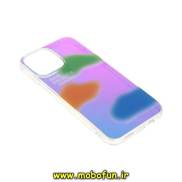 قاب گوشی iPhone 13 Pro Max آیفون طرح هولوگرامی هفت رنگ براق IMD کد 302