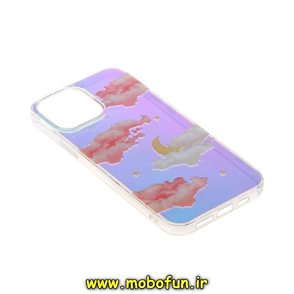 قاب گوشی iPhone 13 Pro Max آیفون طرح هولوگرامی هفت رنگ براق IMD کد 303