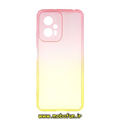 قاب گوشی Poco X4 GT - Redmi Note 11T Pro شیائومی طرح دو رنگ ژله ای شفاف ایربگ دار کپسولی محافظ لنز دار کد 17