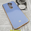 قاب گوشی Xiaomi Redmi Note 8 Pro شیائومی طرح ژله ای مای کیس گلد لاین دور طلایی محافظ لنز دار آبی فیلی کد 543