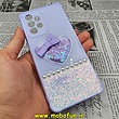 قاب گوشی Galaxy A33 5G سامسونگ طرح رزین قلبی مرواریدی محافظ لنز دار یاسی کد 235