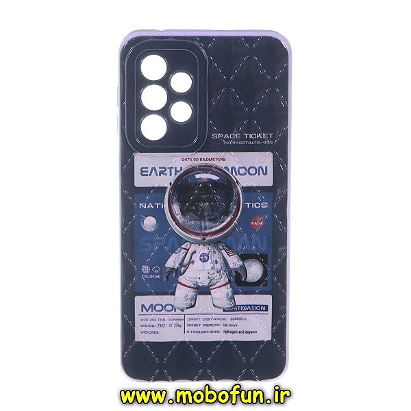 قاب گوشی Galaxy A52 4G - Galaxy A52 5G - Galaxy A52S سامسونگ ژله ای شبکه ای طرح دار فضانورد SPACE محافظ لنز دار کد 815