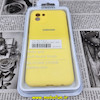 قاب گوشی Galaxy A03 2022 سامسونگ سیلیکونی اورجینال سورا SORA پاک کنی درجه یک زیربسته محافظ لنز دار زرد کد 48