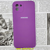 قاب گوشی Galaxy A03 2022 سامسونگ سیلیکونی اورجینال سورا SORA پاک کنی درجه یک زیربسته محافظ لنز دار بنفش کد 51
